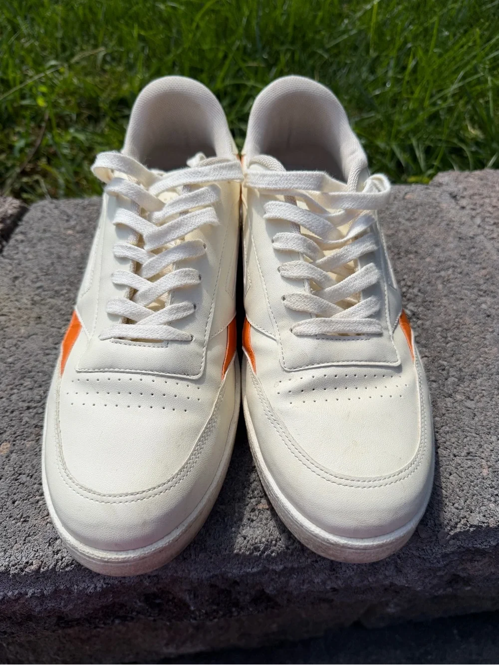 Oliver Cabell Vegan 481 Starfish Cream Orange Sneakers Size 44
